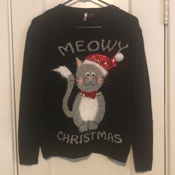 Love by Design Meowy Christmas Sweater - Picture 1 of 4